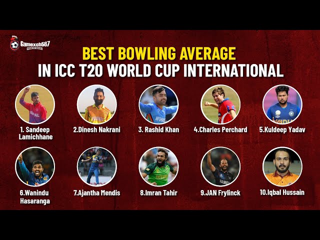 Best Bowling Average in ICC T20 World Cup International