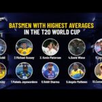 Batsmen With Highest Averages In The T20 World Cup