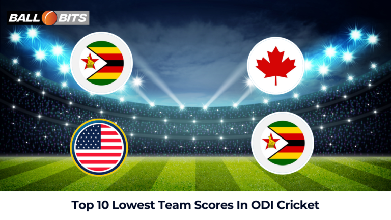 Lowest Team Scores In ODI Cricket