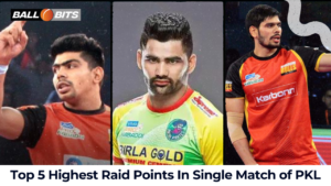 Highest Raid Points In Single Match of PKL