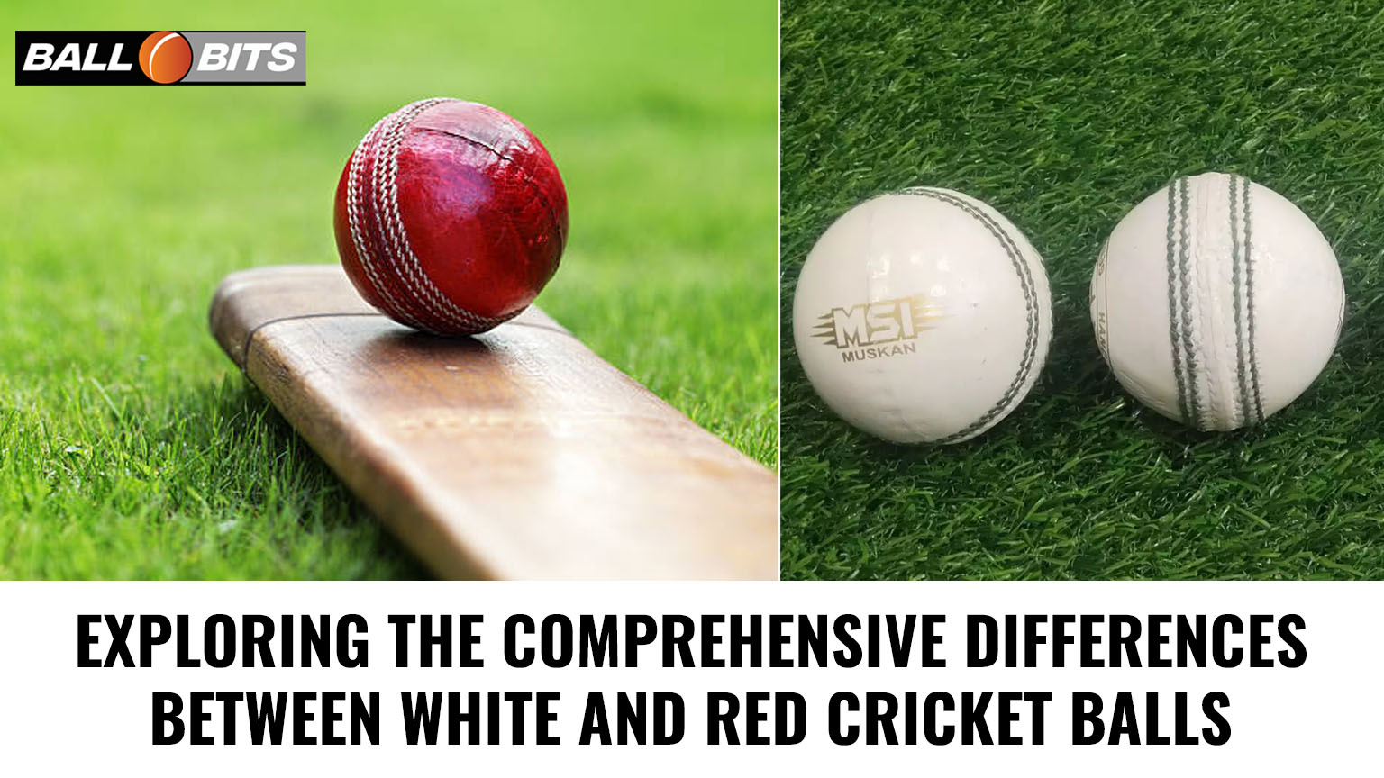 difference between white and red cricket ball